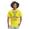 "I Respect All People" - Unisex Classic T-Shirt - yellow