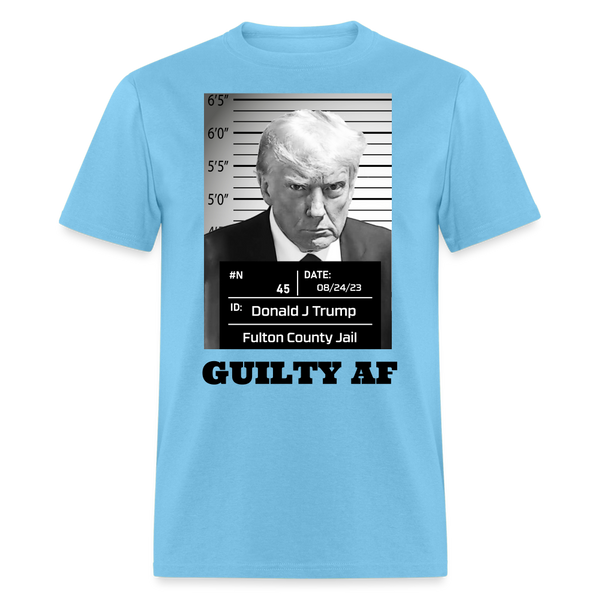 Trump "Guilty AF" - Unisex Classic T-Shirt - aquatic blue