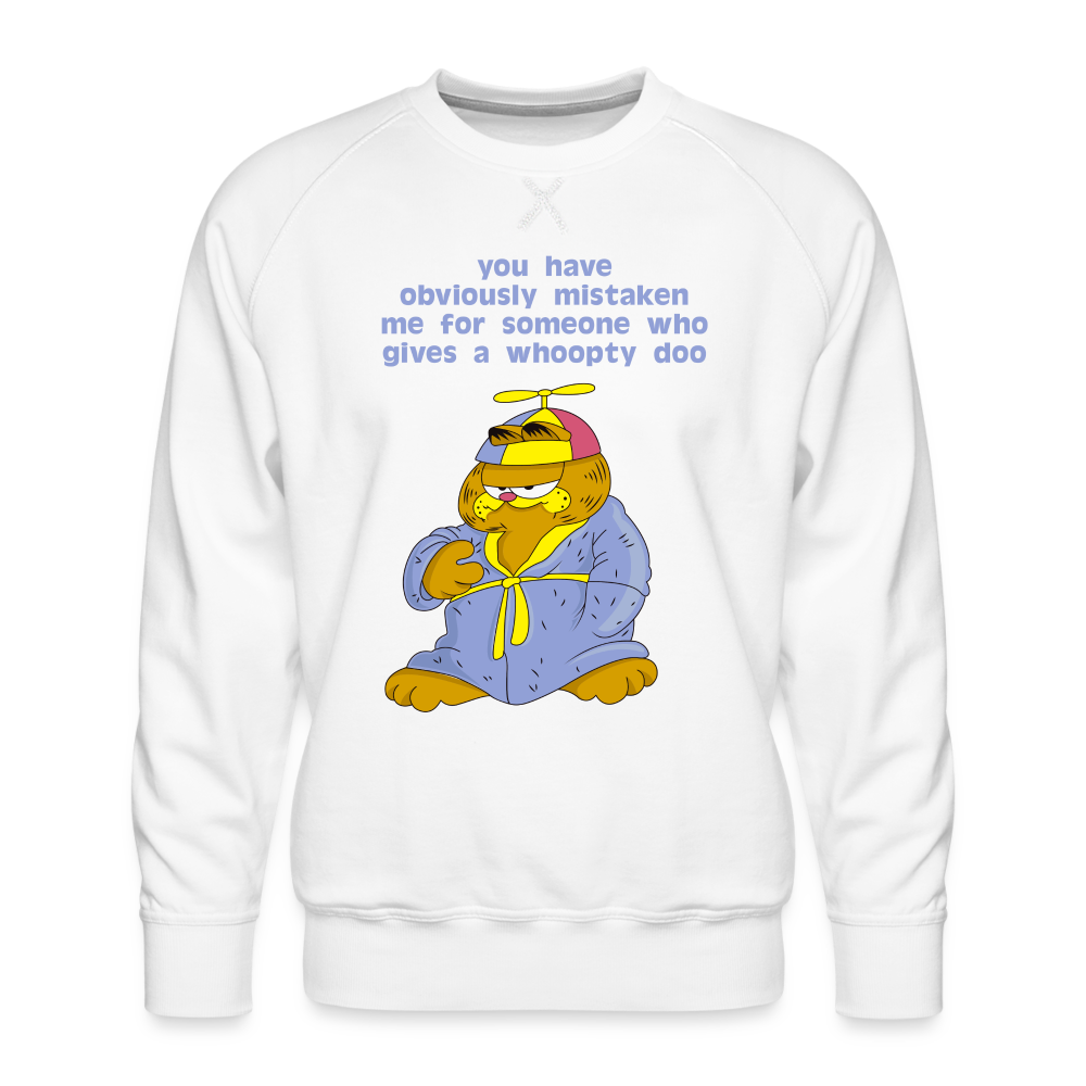 Garfield "Whoopty Doo" - Premium Sweatshirt - white